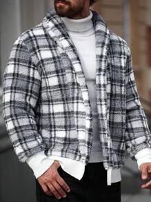 Manfinity Homme Men Simple Fashion Casual Daily Jacket - Grey - View 4