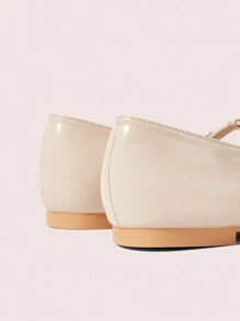 CUCCOO DOLLMOD Women's Adjustable Buckle Design Cute Flats - Apricot - View 8