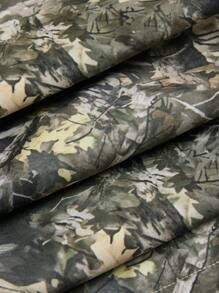 SHEIN Boys' Branch Maple Leaf Abstract Camo Cool Comfortable Versatile Fashion Wide Leg Pants - Multicolor - View 3