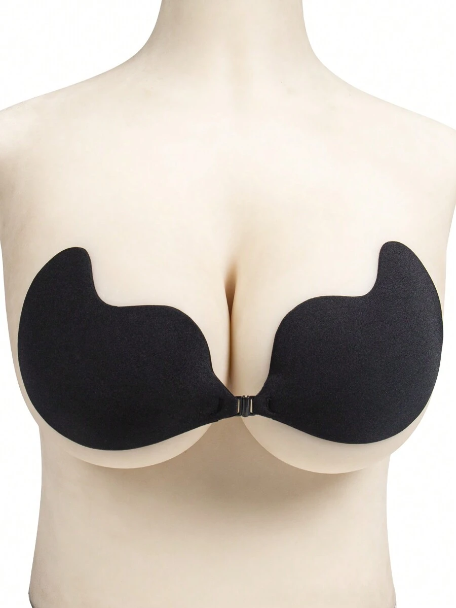 1pc Plus Size Accessories (Self-Adhesive Bra) - Black - View 1