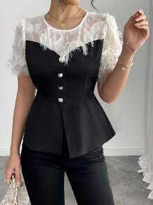 Chiquease Women's Casual Simple Fashion Blouse, Everyday Wear