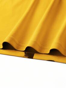 PAVTROS Manfinity Streetrush 男士舒适宽松休闲纯色 T 恤，百搭男士街头潮流衬衫男士街头潮流衬衫街头潮流衬衫街头潮流男士衬衫男士衬衫街头潮流、嘻哈街头、男朋友礼物、男士街头潮流、白色 T 恤 - 黃色 - 查看 4