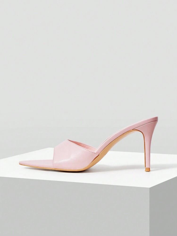 WOMEN'S FASHION MINIMALIST POINTED TOE HIGH HEEL SANDALS, SPRING SHOES SPRING BREAK EASTER PROM HEELS