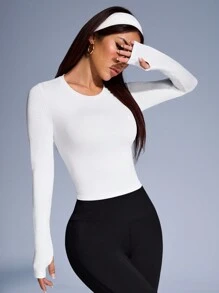 Easithlete Cut Out Back Sports Tank Topworkout Tank Top - White - View 5