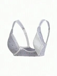 BloomMama 1pc Women Regular Size Nursing Brassiere, Casual & Fashionable For Daily Wear - Grey - View 3