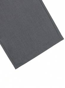 Manfinity Hypemode Manfinity Hypemode Elastic Waist Casual Pants, Loose Straight Leg Versatile Fashion Long Pants
