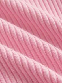 Maija Kids Maija Kids Young Girl Cropped Butterfly Decor Short Sleeve T-Shirt - Pink - View 5