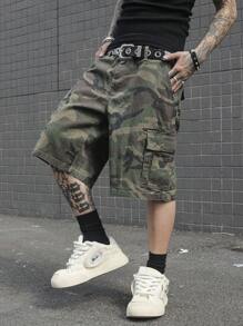 PAVTROS 男士休闲牛仔短裤，简约时尚，适合日常穿着