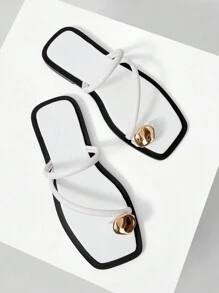 MOTF PREMIUM Modische lässige Vintage-Pendler-Sandalen für Damen mit mehreren Riemen, bequem für den Alltag - Weiss - Übersicht 9