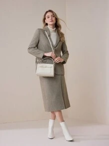 MOTF WOMEN CASUAL MINIMALIST TOTE HANDBAG FOR COMMUTING, BAG FOR WOMEN ELEGANT, LUXURY, BEST MOTHER'S DAY GIFTS WOMEN - Beige - View 6