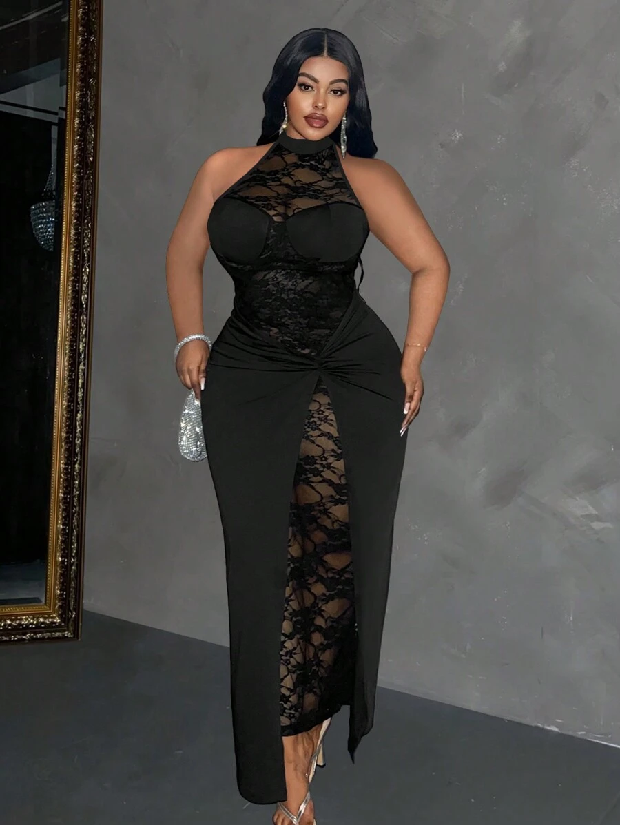 Maweii Plus Size Simple Casual Day Dress, Wedding Women Dress