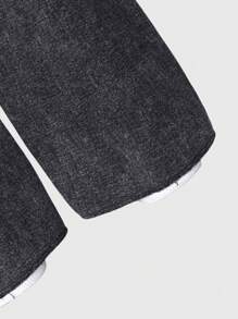 1 条女童百搭休闲复古时尚宽松直筒洗水牛仔裤，街头酷炫少女 2025 新品