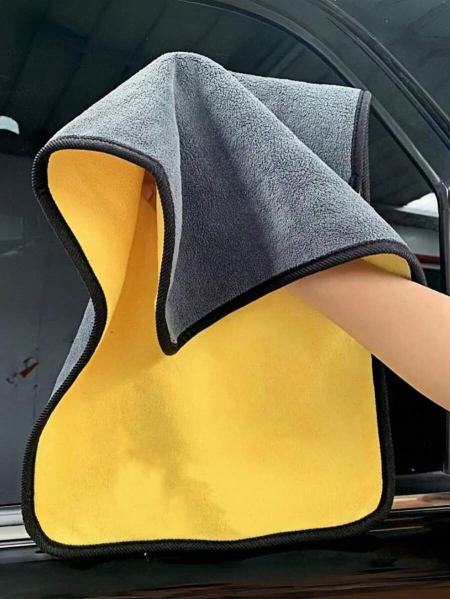 3 件装 30*30Cm/30*40Cm/30*60Cm 强吸水双面清洁巾 加厚易清洗 - 黃色 - 查看 1