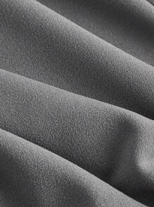 SHEIN MOD 大码女式灰色无袖 V 领连体裤，优雅设计