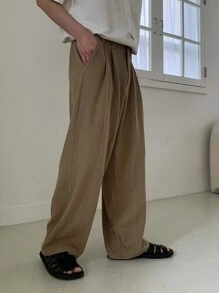 DAZY Plain-Colored Khaki Men's Suit Pants, Suitable For Commuting, Spring/Summer