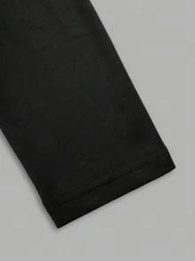 Teen Girls Autumn/Winter New Casual Street Fashion Rapper Street Dance Lip Teeth Decor Hoodie And Riding Pants 2 Pieces Set - White - View 3