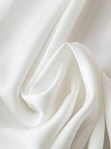 SHEIN Clasi Vestido de mujer sólido sin mangas, de estilo minimalista casual, para uso diario - Blanco - Ver 4