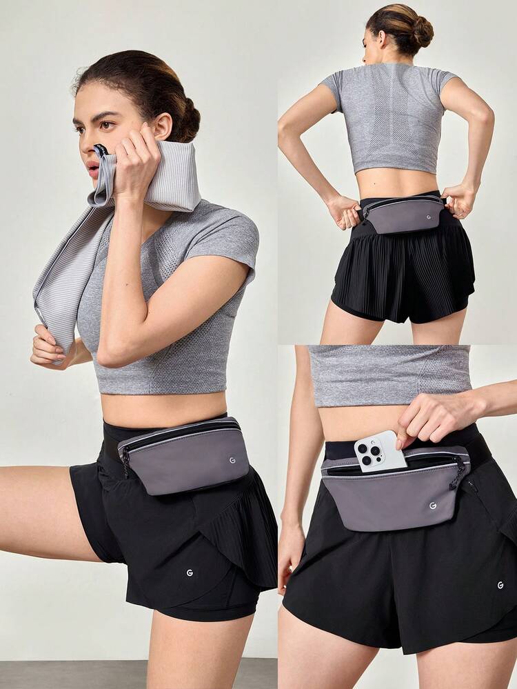 Slim Running Waist Belt Bag Cycling Gym Phone Bag