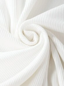 SHEIN Tween Girl 4-Color Combination (Black, White, Blue, Pink) Striped Short Sleeve T-Shirt, Solid Color Fabric, Summer Versatile Short Sleeve Set - Multicolor - View 3