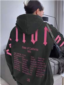 INAWLY Casual hoodie voor dames, eenvoudig en modieus, voor dagelijks gebruik