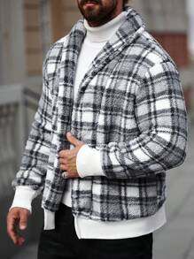 Manfinity Homme Men Simple Fashion Casual Daily Jacket - Grey - View 3