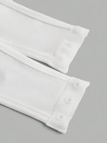 SHEIN ICON 女士网眼拼布露背吊带背心，高腰 - 白色 - 查看 3