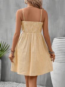 SHEIN VCAY Vestido sin mangas casual y minimalista, versátil para el uso diario