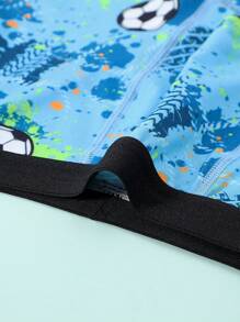 5 件装 Tween 男童时尚彩色篮球印花三角裤内裤，舒适秋冬