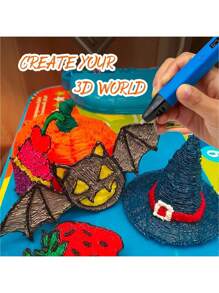 Długopis do drukowania 3D, dedykowany filament Pla 100 m, 20 kolorów * 5 m, odpowiedni do długopisów do drukowania 3D w wysokiej temperaturze o średnicy 1,75 mm, powrót do szkoły - Wielokolorowe - Zobacz 3