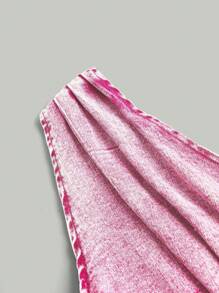 SHEIN MOD 女士休闲牛仔荷叶边无袖上衣 - 粉色 - 查看 3