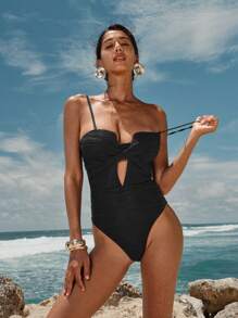 Opulessa Vacation Plain Knitted Camisole Camisole For Women For Summer Beach Vacation