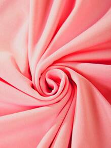 Tween Girls Smiling Face Slogan Print Short Sleeve T-Shirt - Pink - View 4