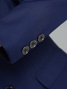 SHEIN Conjunto de 5 piezas de traje de alta gama para niños jóvenes: chaqueta + chaleco + pantalones + camisa + corbata, apto para cumpleaños, boda, invitado de boda, pajecito, niño de las argollas