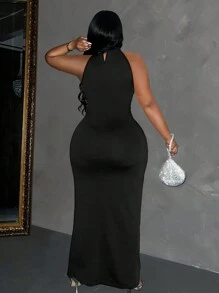 Maweii Plus Size Simple Casual Day Dress, Wedding Women Dress