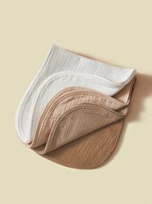 4 件装婴儿棉布拍嗝巾大号洗手巾，婴儿必需品 4 层超吸水柔软男童和女童婴儿围嘴和拍嗝巾套装（多色，4 包，20 英寸 X10 英寸） - 彩色 - 查看 3