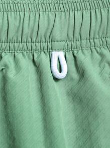 Manfinity Swimmode Men's Simple Fashion Casual Beach Shorts, Suitable For Daily Wear