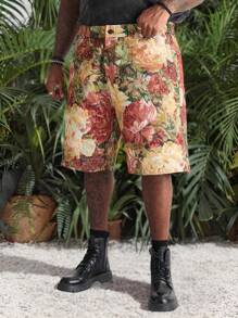 Manfinity VCAY 大码男士宽松提花编织短裤