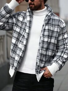 Manfinity Homme Men Simple Fashion Casual Daily Jacket - Grey - View 5