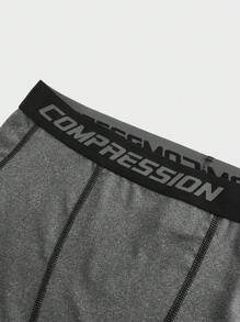 Manfinity Sport Corelite Leggings de compression pour fitness quotidiens avec bandes tissées pour hommes