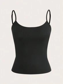 SHEIN EZwear 女士休闲简约日常背心 - 彩色 - 查看 3