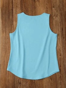 INAWLY 女士度假休闲字母印花背心