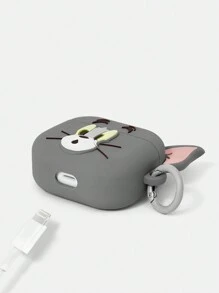 TOM & JERRY X SHEIN 可爱卡通动物形状耳机套 - 彩色 - 查看 5