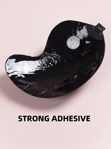 1pc Plus Size Accessories (Self-Adhesive Bra) - Black - View 5