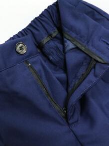 SHEIN Conjunto de 5 piezas de traje de alta gama para niños jóvenes: chaqueta + chaleco + pantalones + camisa + corbata, apto para cumpleaños, boda, invitado de boda, pajecito, niño de las argollas