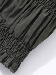 FRIFUL Robe longue casual pour femmes avec bretelles spaghetti de couleur unie