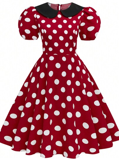 Rometta Plus Size Simple Fashion Casual Daily Dress,Valentine