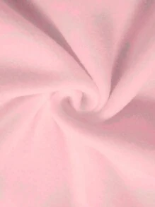 GraphicGems 青少年女孩休闲可爱蝴蝶结图案连帽运动衫 - 粉色 - 查看 3