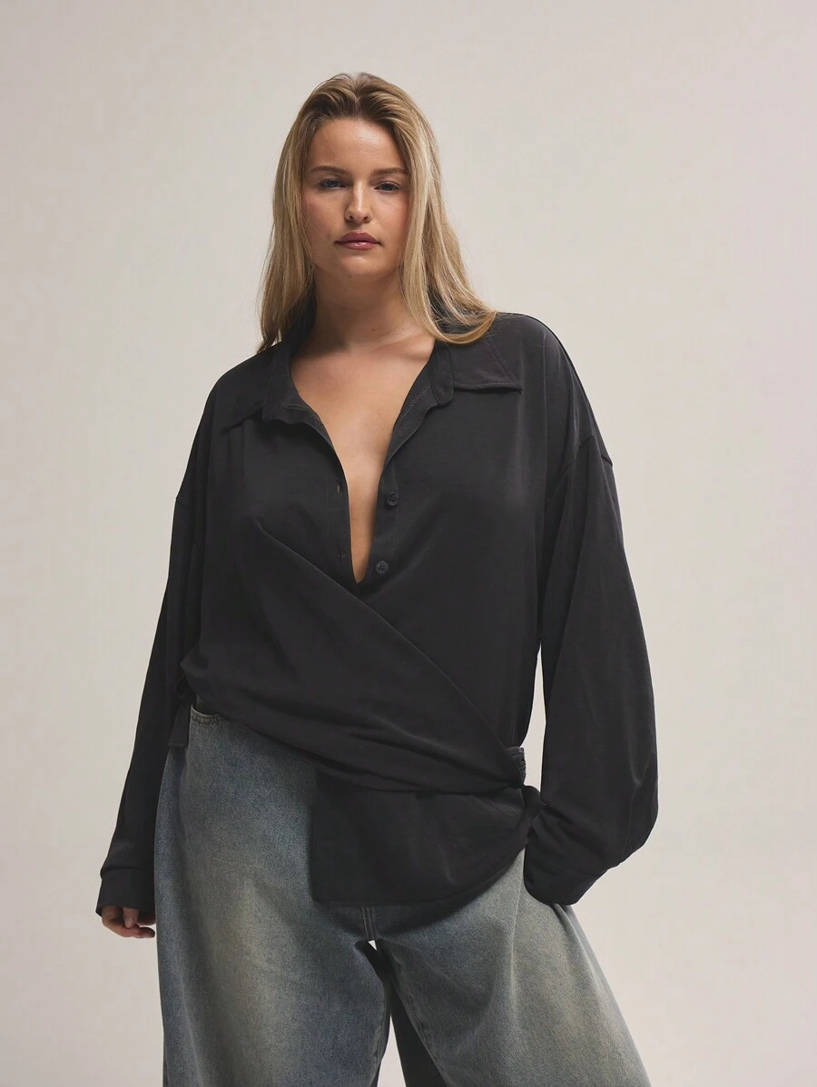 MUSERA 大码长袖系带衬衫，适合约会之夜、闺蜜聚会、性感装扮、假日、各种场合、婚礼宾客等，秋冬季穿着。