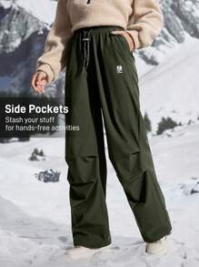 In My Nature Women's Casual Hiking Pants, Minimalist & Fashionable For Daily Wear - Army Green - View 8