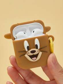 TOM & JERRY X SHEIN 可爱卡通动物形状耳机套 - 彩色 - 查看 6
